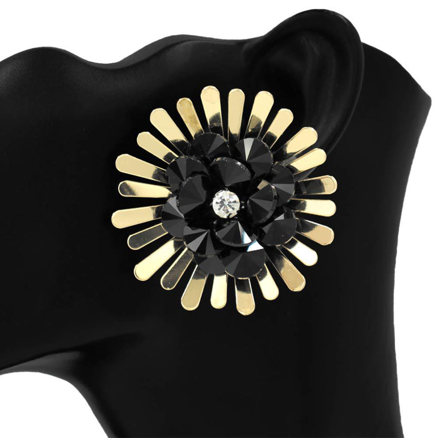 Bold Floral Statement Earrings | Oversized Flower Design, Chic Boutique Jewelry