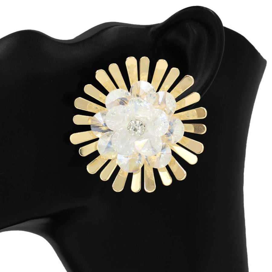 Bold Floral Statement Earrings | Oversized Flower Design, Chic Boutique Jewelry