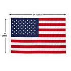 3x5 Nylon Large American Flag | Brass Grommets Indoor/Outdoor Patriotic USA Flag Decor