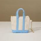 Mini Canvas Pouch Bag Charm, Zipper Coin Keychain, Small Travel Organizer Accessory