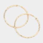 Clip On Hoop Earrings, Lightweight Non Pierced Classic Everyday Jewelry