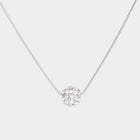 Rhinestone Ball Pendant Necklace | Crystal Statement Glam Party & Evening Necklace Jewelry for Women
