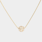 Rhinestone Ball Pendant Necklace | Crystal Statement Glam Party & Evening Necklace Jewelry for Women