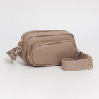 Faux Pebbled Leather Structured Crossbody Bag, Minimalist Everyday Shoulder Purse