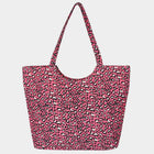 Leopard Print Jute Tote Bag | Boho Summer Beach Bag | Large Vacation Handbag