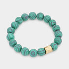 Semi Precious Stone Beaded Bracelet, Natural Gemstone, Stackable Boho Jewelry, Minimalist Everyday