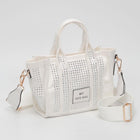 Rhinestone Studded Mini Tote Bag | Sparkly Glam Crossbody Purse for Women