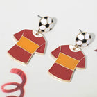 USA Soccer Jersey Drop FIFA Earrings | Sports Fan Game Day Jewelry | Football Statement Earrings