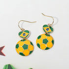 USA Flag Soccer Ball Drop Earrings | Team Spirit Jewelry | FIFA World Cup Earrings