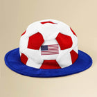 American USA Flag FIFA World Cup Soccer Ball Party Hat | Game Day Party Cap
