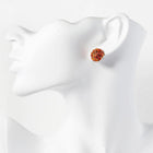 Crystal Rhinestone Paved Stud Earrings | Sparkly Stud Jewelry | Sports themed Earring