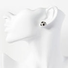 Crystal Rhinestone Paved Stud Earrings | Sparkly Stud Jewelry | Sports themed Earring