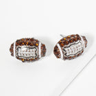 Crystal Rhinestone Paved Stud Earrings | Sparkly Stud Jewelry | Sports themed Earring