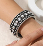 Western Stone Stud Stretch Bracelet, Boho Southwestern Beaded Jewelry