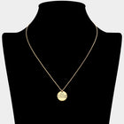 Mom My Friend Engraved Disc Necklace, Sentimental Pendant Jewelry Gift Bag
