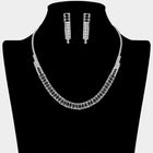 Marquise CZ Link Necklace | Elegant Crystal Statement Bridal Jewelry