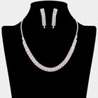 Marquise CZ Link Necklace | Elegant Crystal Statement Bridal Jewelry
