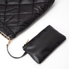 Padded Quilted Shoulder Bag | Adjustable Metal Strap, Trendy Women’s Handbag | Fashion Crossbody Bag