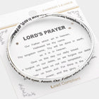 Lord’s Prayer Bangle Bracelet | Christian Faith Jewelry | Inspirational Scripture Bracelet