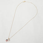 USA Flag Charm Pendant Necklace Set | Red White Blue Layered Jewelry Brass, CZ