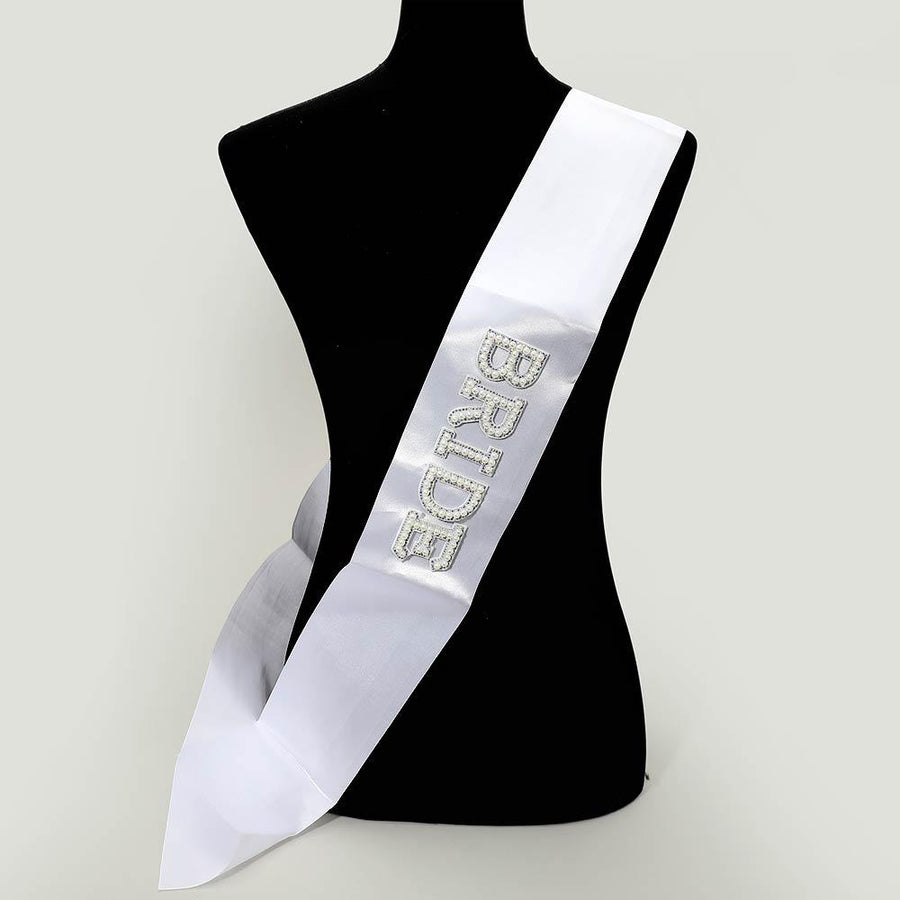 Rhinestone Bride Sash, Crystal Bridal Sash, Bachelorette Party Gift