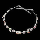 Floral Marquise Stone Cluster Vine Bun Wrap Headpiece | Bridal Crystal Hair Wreaths| Wedding Accessory