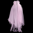 Bridal Short Wedding Veil in Soft Tulle with Hair Comb | Elegant Veil for Bride