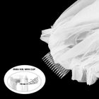 Bridal Short Wedding Veil in Soft Tulle with Hair Comb | Elegant Veil for Bride