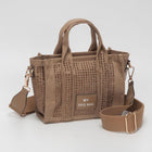 Rhinestone Studded Mini Tote Bag | Sparkly Glam Crossbody Purse for Women