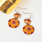 USA Flag Soccer Ball Drop Earrings | Team Spirit Jewelry | FIFA World Cup Earrings