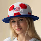 American USA Flag FIFA World Cup Soccer Ball Party Hat | Game Day Party Cap