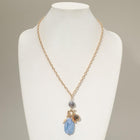 Marbled Resin Stone Evil Eye Heart Star Charm Pendant Necklace | Boho Celestial Protection Jewelry