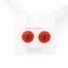 Crystal Rhinestone Paved Stud Earrings | Sparkly Stud Jewelry | Sports themed Earring