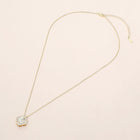 CZ Quatrefoil Pendant Necklace | Dainty Crystal Statement Jewelry for Women | Elegant Minimalist Everyday Necklace