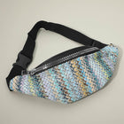 Boho Woven Embroidered Crossbody Belt Sling Bag | Bohemian Waist Bag | Travel Fannybag