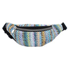 Boho Woven Embroidered Crossbody Belt Sling Bag | Bohemian Waist Bag | Travel Fannybag