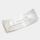 American USA Flag Crystal Barrette | Patriotic Sparkly Hair Clip | Red White Blue Hair Accessory