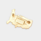 USA Map Flag Enamel Pin Brooch – Patriotic Lapel Accessory (1.8" x 1.3")