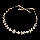 Floral Teardrop Crystal Vine Wrap Headpiece Hair Wreath | Boho Bridal Wedding Hair Accessory