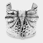 Metal Elephant Cuff Bracelet - Good Luck Cuff - Boho Animal Bracelets Jewelry - Stackable Open Bangle