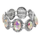 Vintage Boho Stone Cluster Beaded Stretch Bracelet - Vintage Elastic Bangle Jewelry