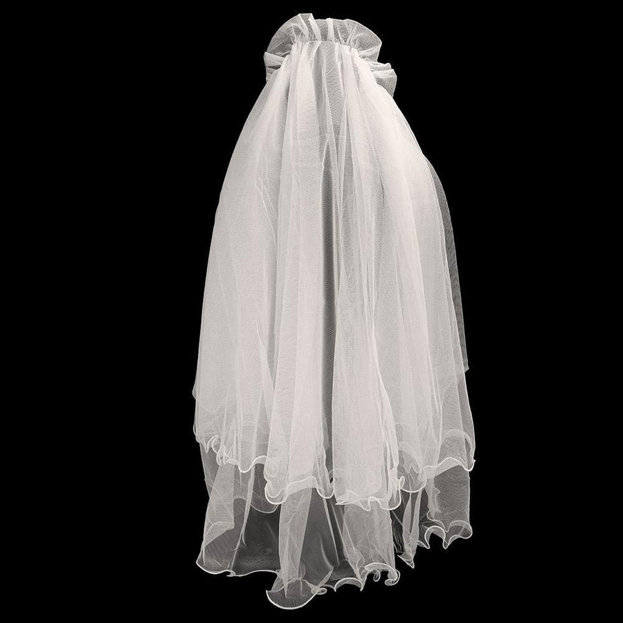 Bridal Short Wedding Veil in Soft Tulle with Hair Comb | Elegant Veil for Bride