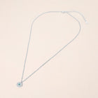 CZ Pave Evil Eye Pendant Necklace | Dainty Protection Charm Jewelry | Trendy Boho Layering Necklace