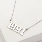 Gold Dipped Birth Year Plate Pendant Necklace -  Birthday Graduation Gift - Custom Year Necklaces
