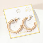 Gold Dipped Open Hoop Earrings - Dainty Minimalist Hoops - Delicate Everyday Earrings