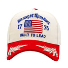 Stronger Than Ever 1776 USA Flag Leaf Embroidered Baseball Cap - American Pride Gift