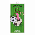 Soccer Ball Shoes Charm Keychain - Player Bag Zip Charms - Soccer Key chain Team Gift