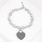 Gold Dipped Metal Heart Lock Charm Bracelet - Dainty Love Lock Jewellery Gift for Her