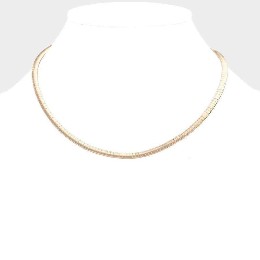 Omega Chain Necklace - Statement Layering Chunky Collar Necklace - Minimalist thick Chains