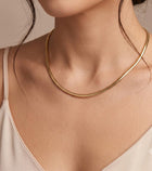 Omega Chain Necklace - Statement Layering Chunky Collar Necklace - Minimalist thick Chains